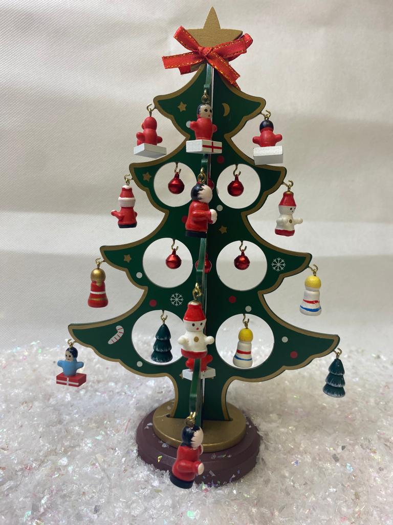 Christmas Tree Decorative Ornament with Elves, Gifts and Characters