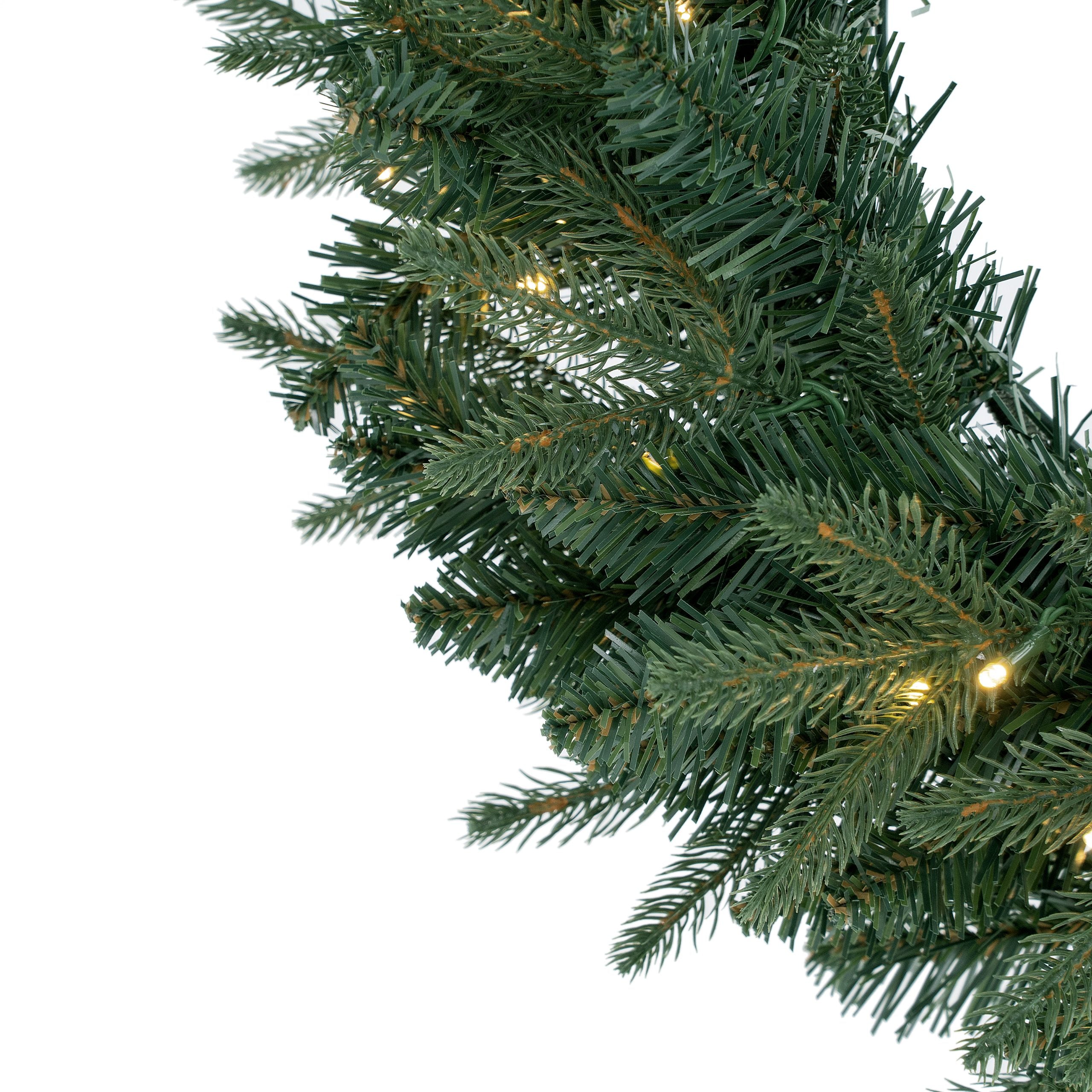 Complete Green Christmas Bundle – 7 Piece Set with Pre-Lit Tree, Garland, Wreath, Hamish, Star & Storage Bags - Image 7